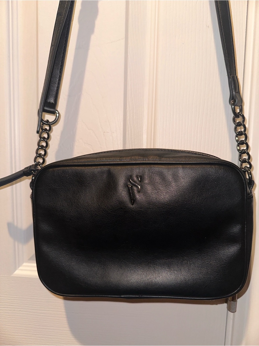 Black Leather Crossbody Bag - Simply Vera Vera Wang